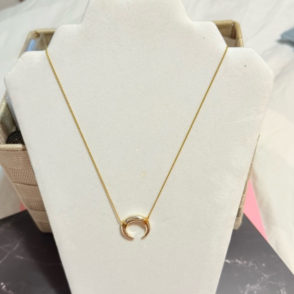 Stella & Dot Jewelry - Stella & Dot #1 Elegant Gold tone Crescent Necklace